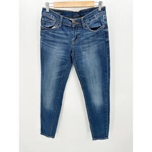 Lucky Brand Jeans Women 0/25 Blue Sienna Cigarette Dark Wash Denim Skinny